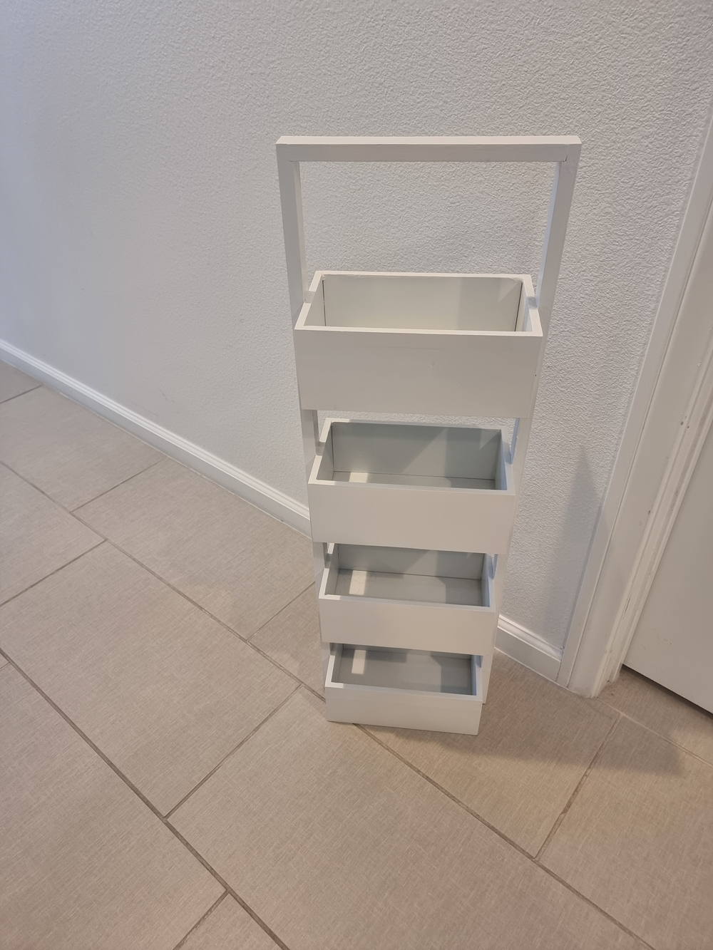 White 4-Tier Storage Organizer Tower - Home Storage & Organization